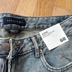 Aeropostale Light Blue Baggy Wide Leg Jeans